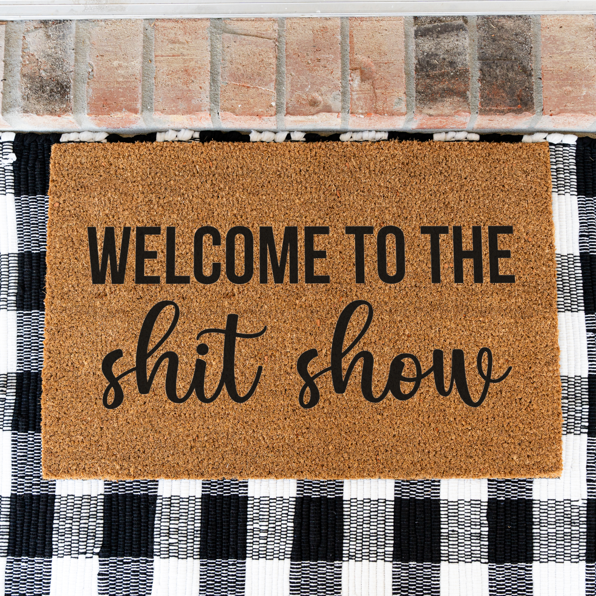Welcome to the Shit Show Funny Doormat