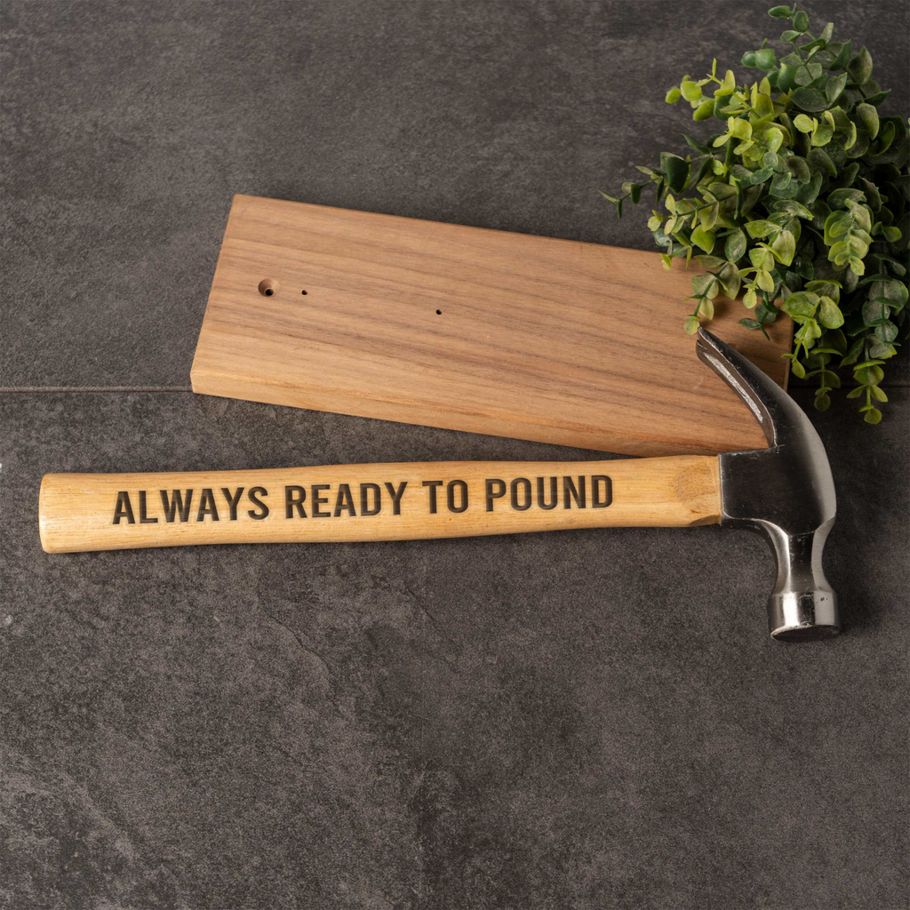 "Always Ready to Pound" Hammer