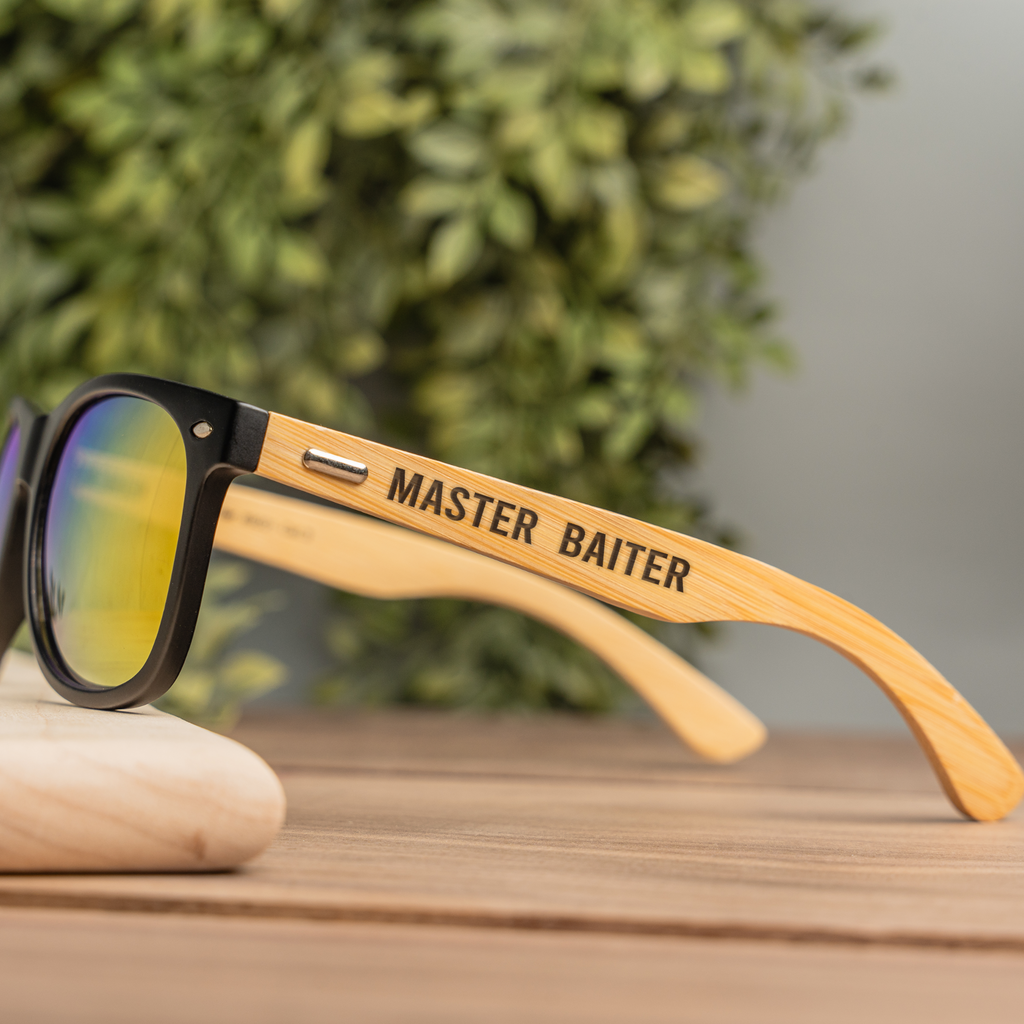 "Master Baiter" Funny Fishing Sunglasses