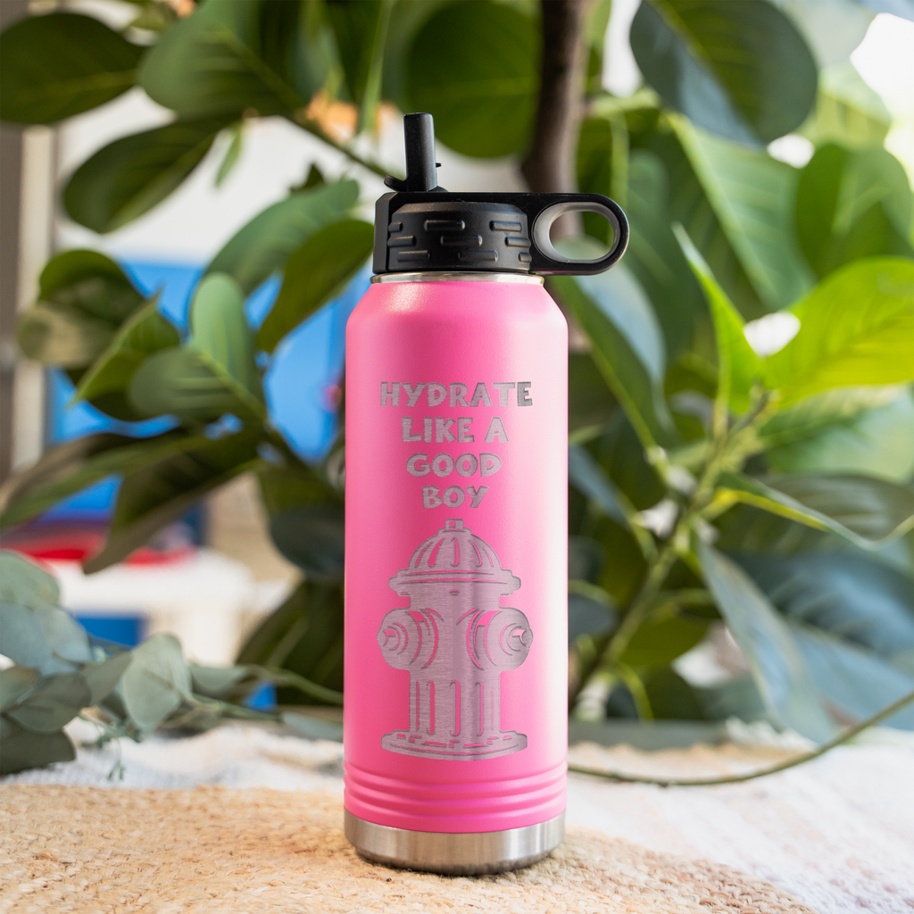 Hydrate Like a Good Boy Fire Hydrant Water Bottle