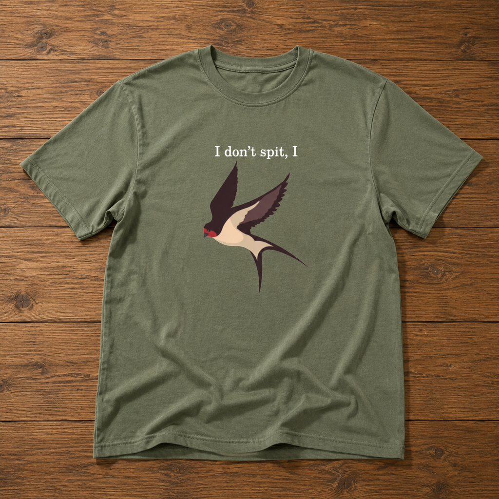 I Don't Spit, I Swallow Bird Tee
