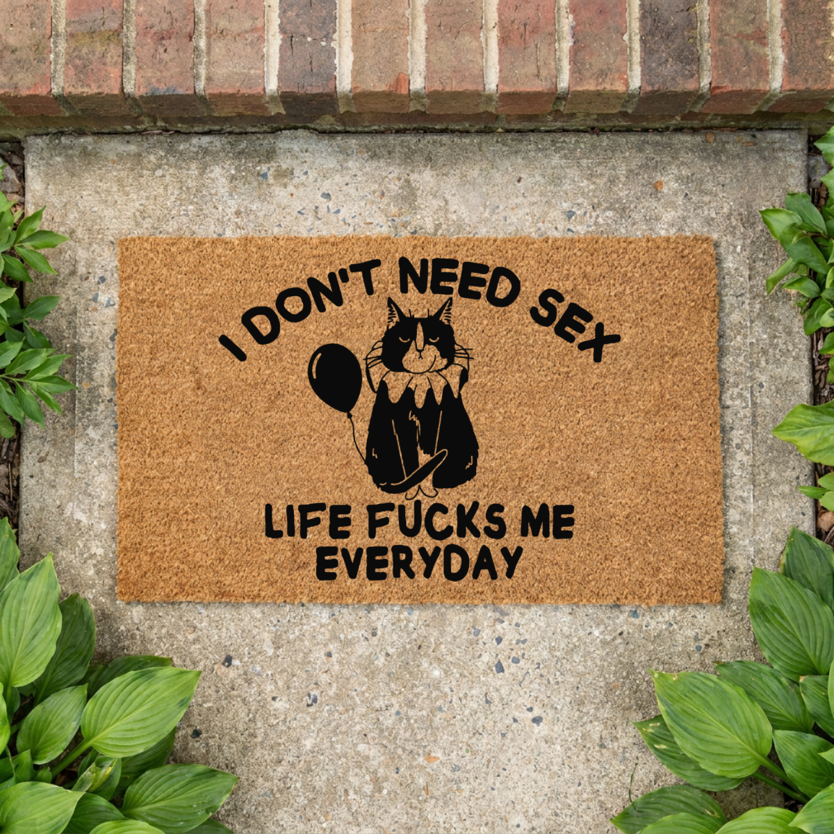 Life Fucks Me Every Day Doormat
