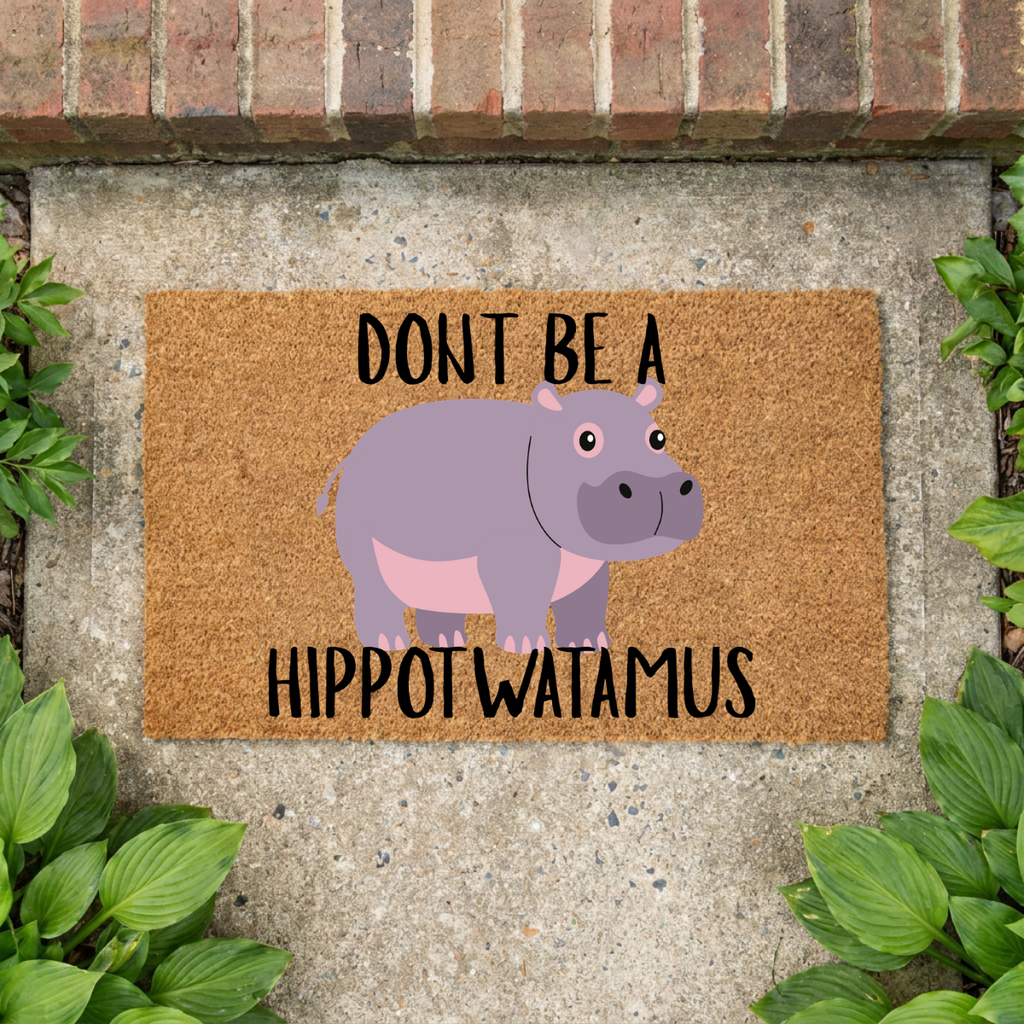 Dont Be a Hippotwatamus Doormat