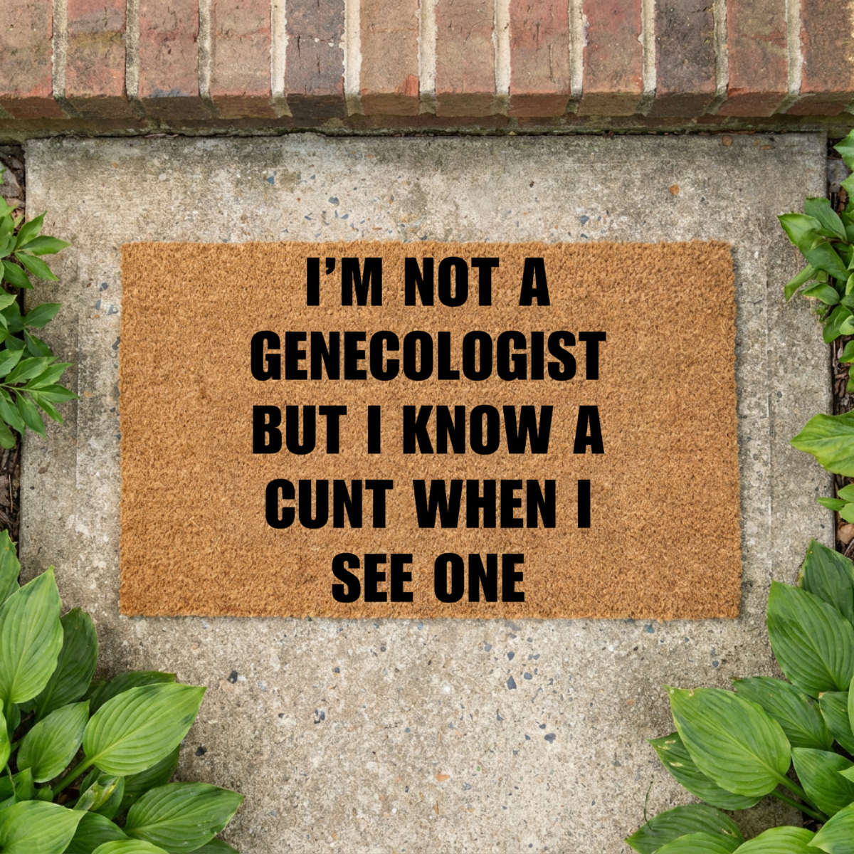 I Know a Cunt When I See One Doormat