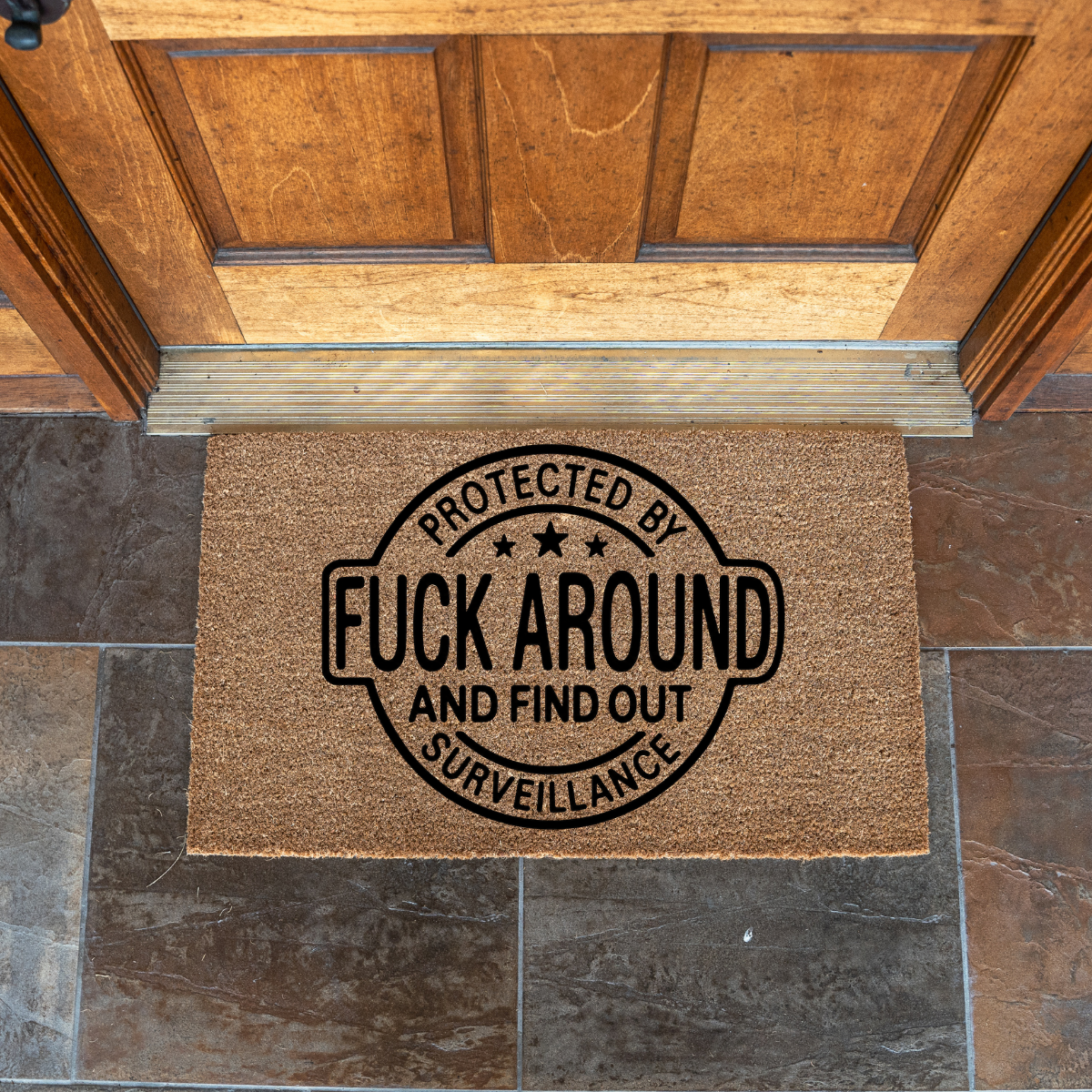 Protected by Fuck Around and Find Out Surveillance Doormat