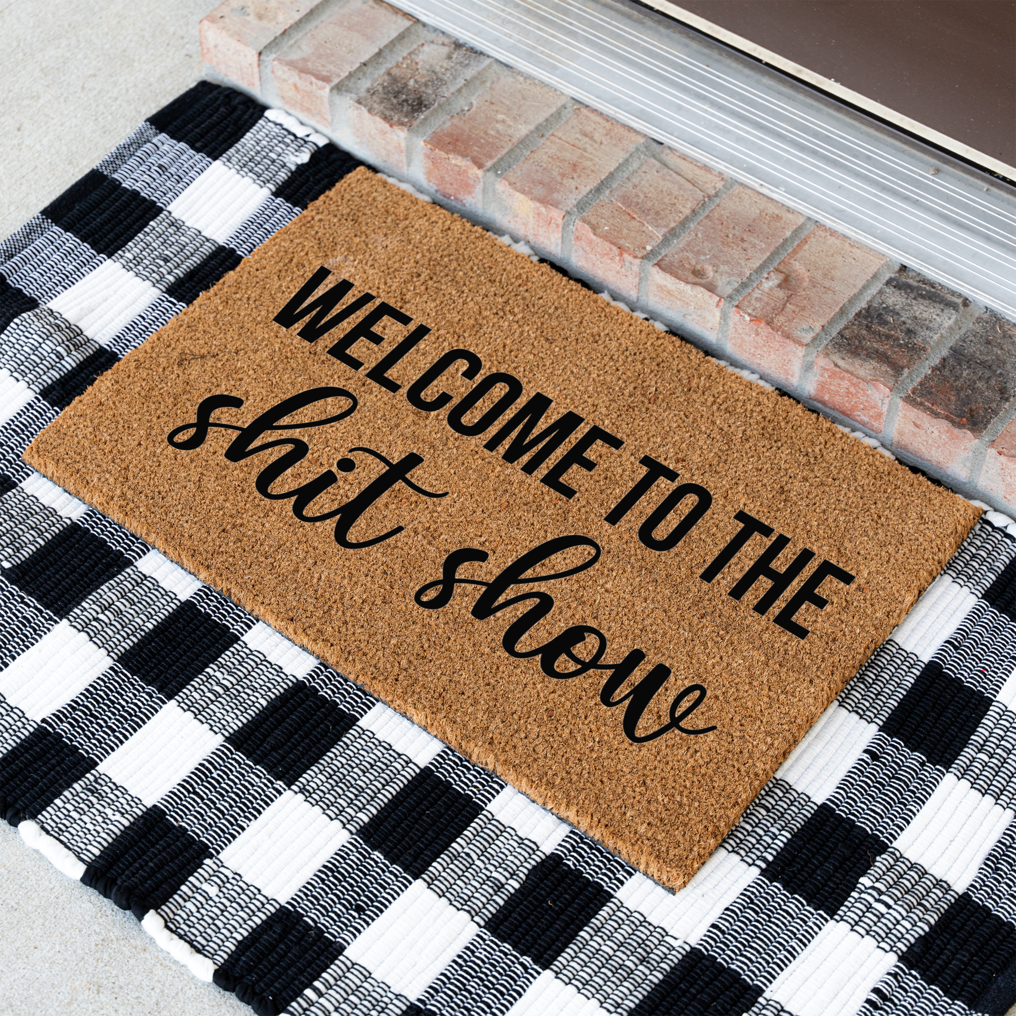 Welcome to the Shit Show Funny Doormat