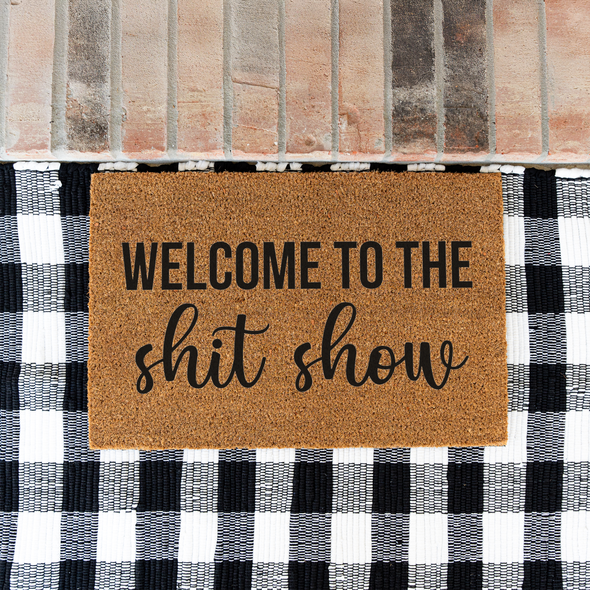 Welcome to the Shit Show Funny Doormat