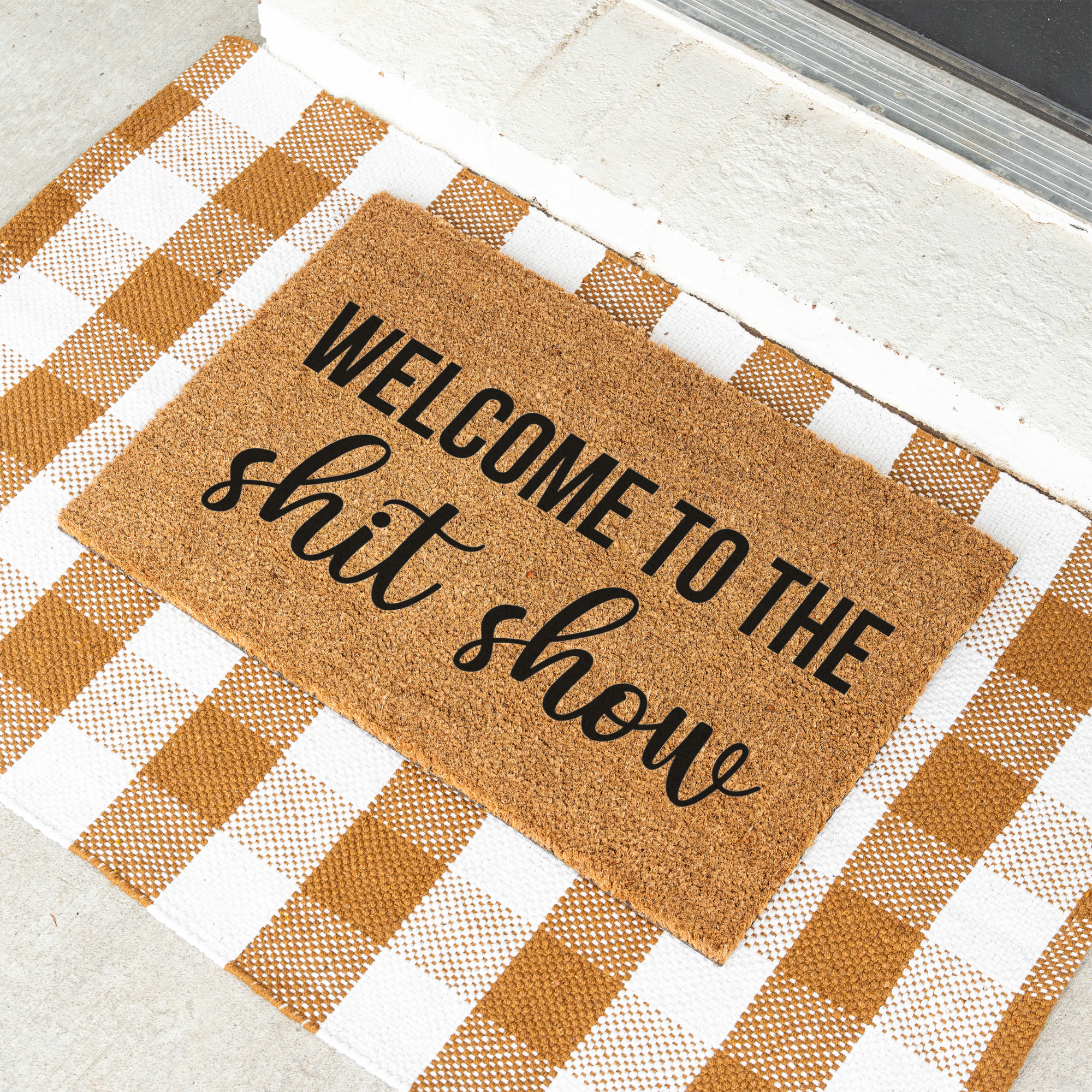 Welcome to the Shit Show Funny Doormat