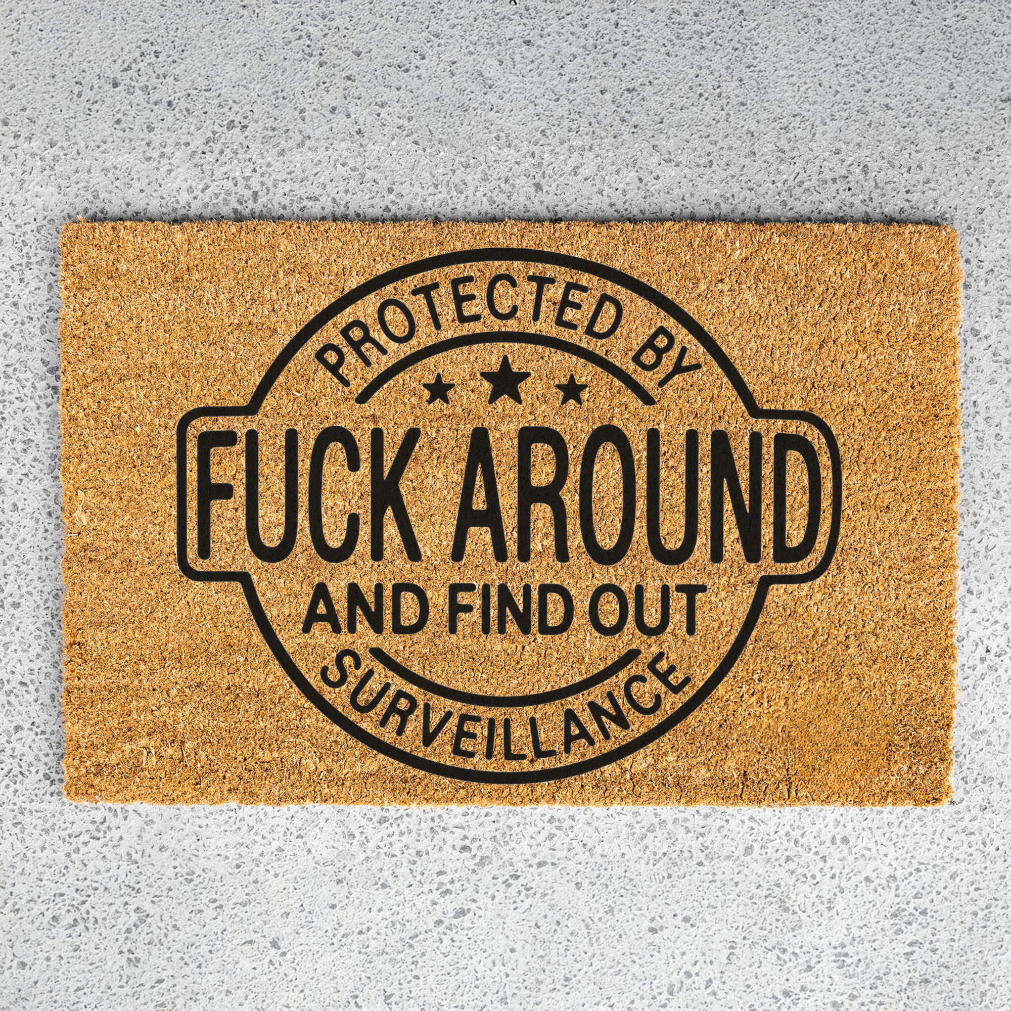 Protected by Fuck Around and Find Out Surveillance Doormat