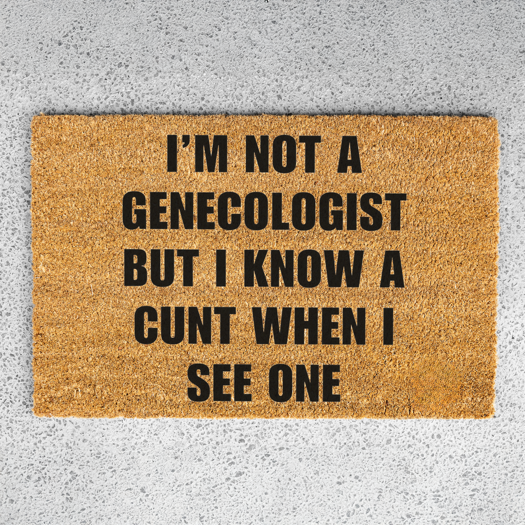 I Know a Cunt When I See One Doormat