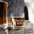 "Master Baiter" Engraved Whiskey Glass
