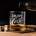Enjoy Cock Whiskey Glass